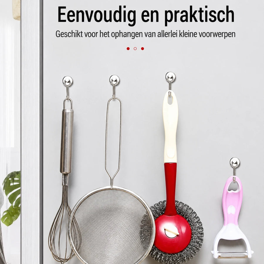 Magnetische keukenhaken voor kleine accessoires
