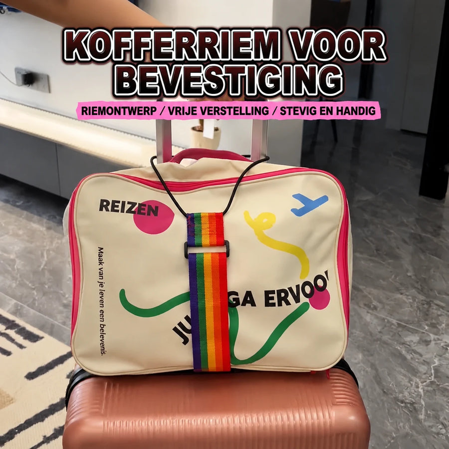 Verstelbare bagagebevestigingsband voor koffer