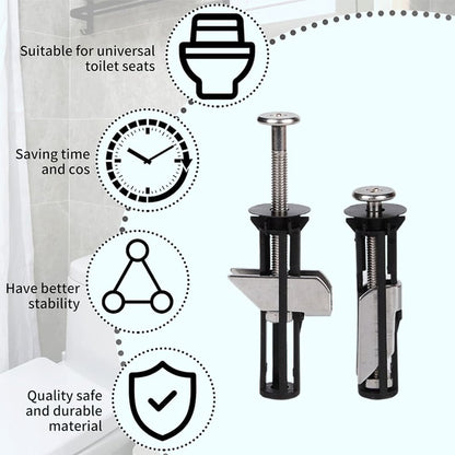 Globetrek° ToiletBolt 1+1 Set GRATIS: Zware Toiletbril Vergrendelingsbout En Schroevenset