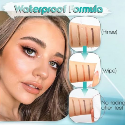 EyebrowPen 1+1 GRATIS: 3D Waterdichte Microblading Wenkbrauw Pen