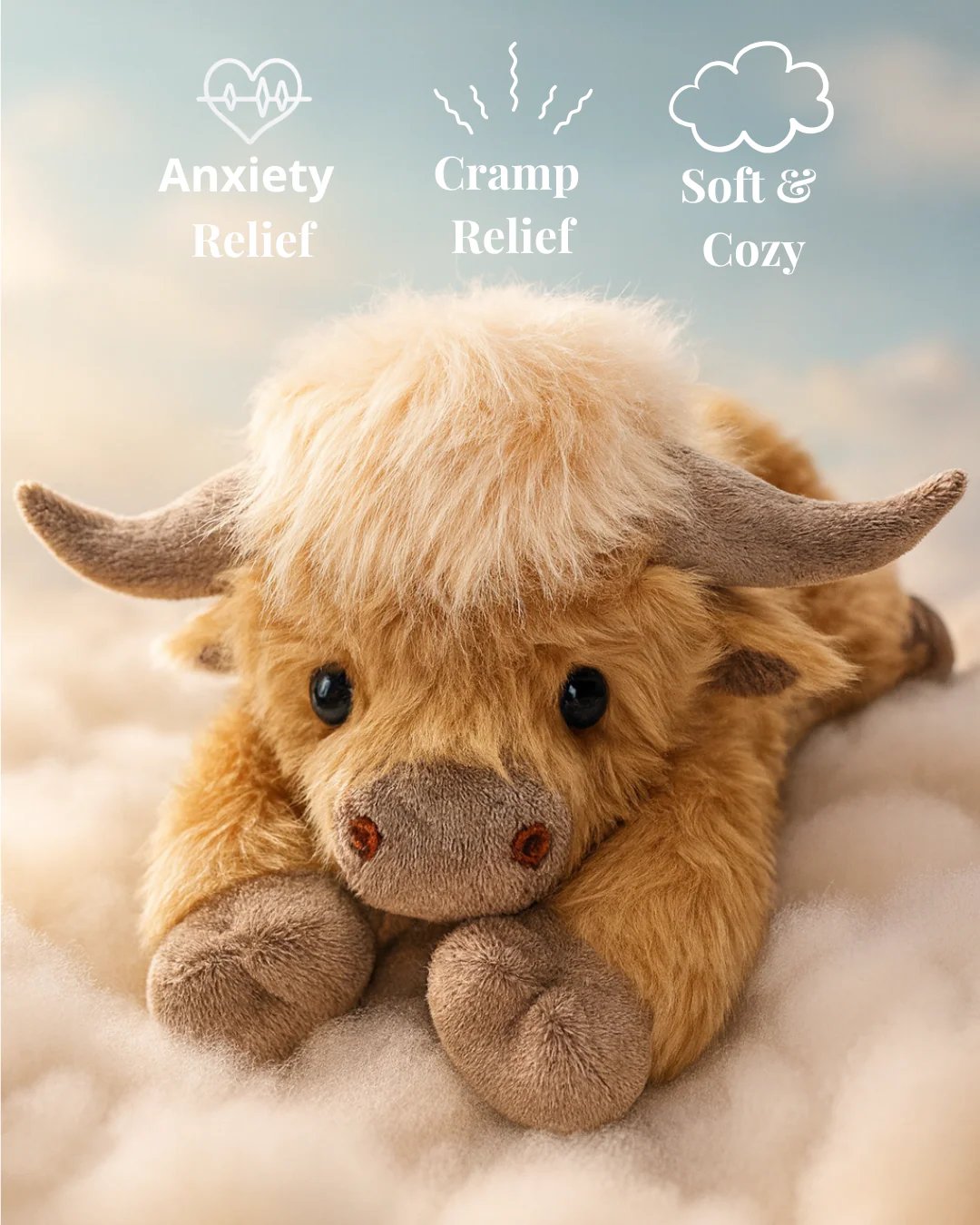 Kerst Nieuw Cadeau Speelgoed🐂🎁Schattig Beeldverhaal Hoogland Koe Knuffel Speelgoed