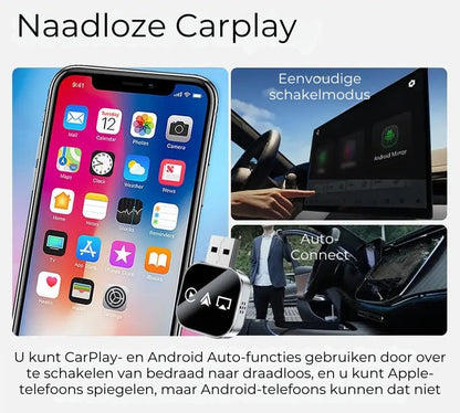 Draadloze Carplay Adapter V3 - Schermweergave
