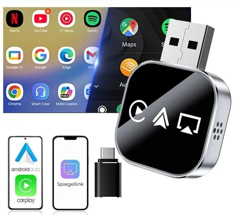 Draadloze Carplay Adapter V3 - Schermweergave