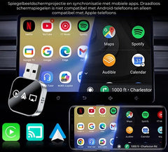 Draadloze Carplay Adapter V3 - Schermweergave