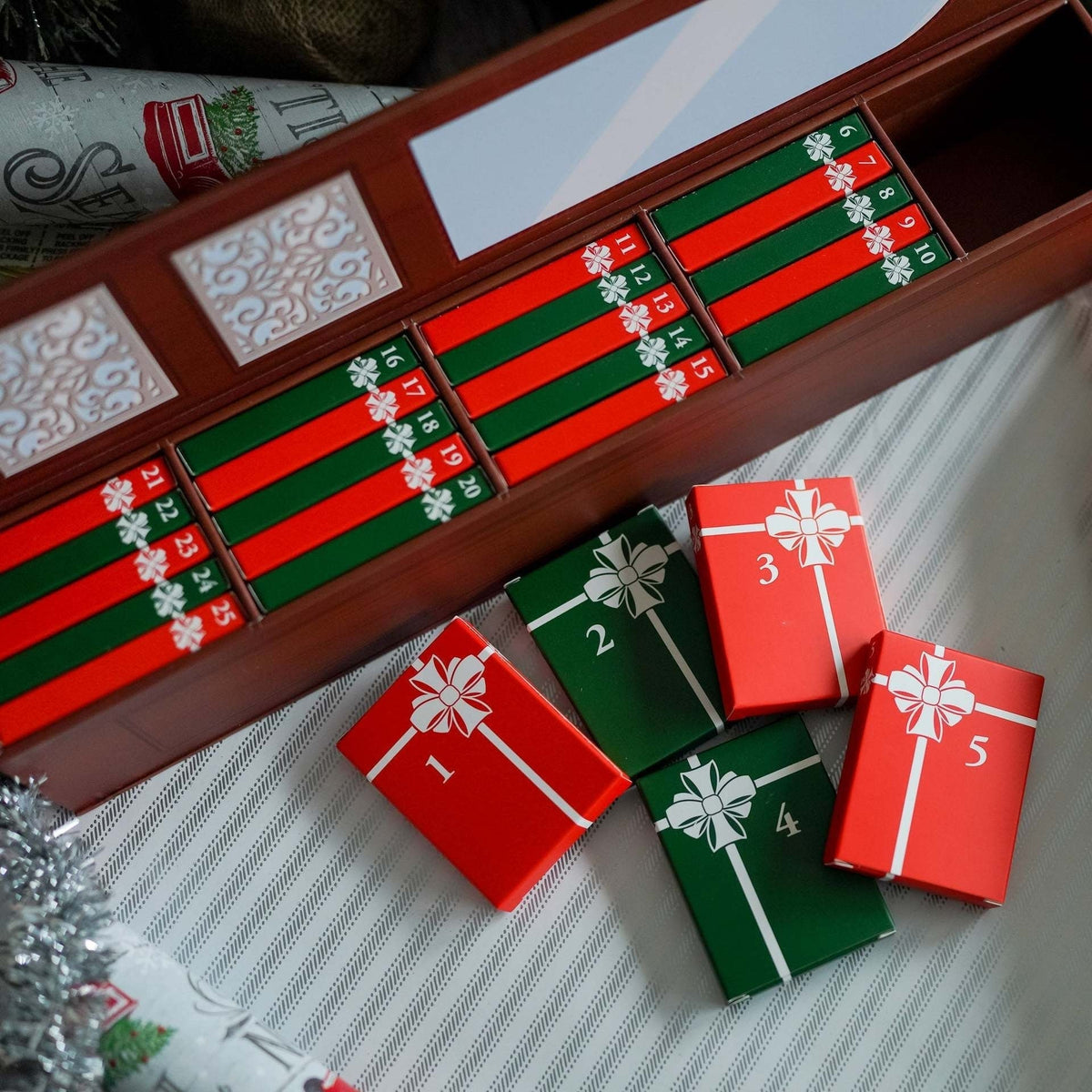 Miniboek Ornament Adventskalender
