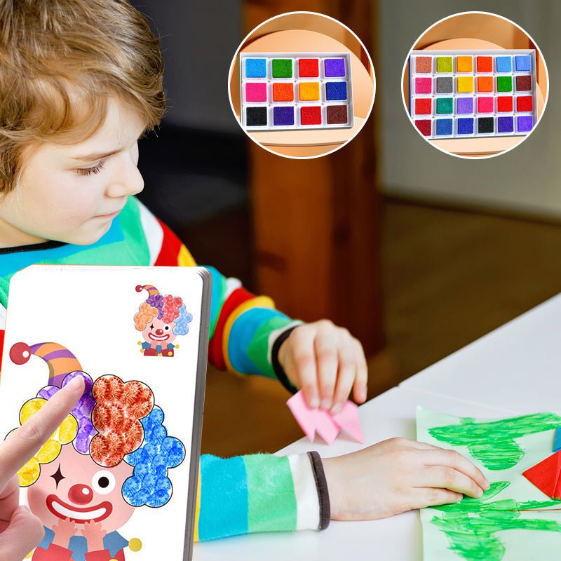 Montessori Finger Paint Set | Promote motor skills & creativity+ book ...