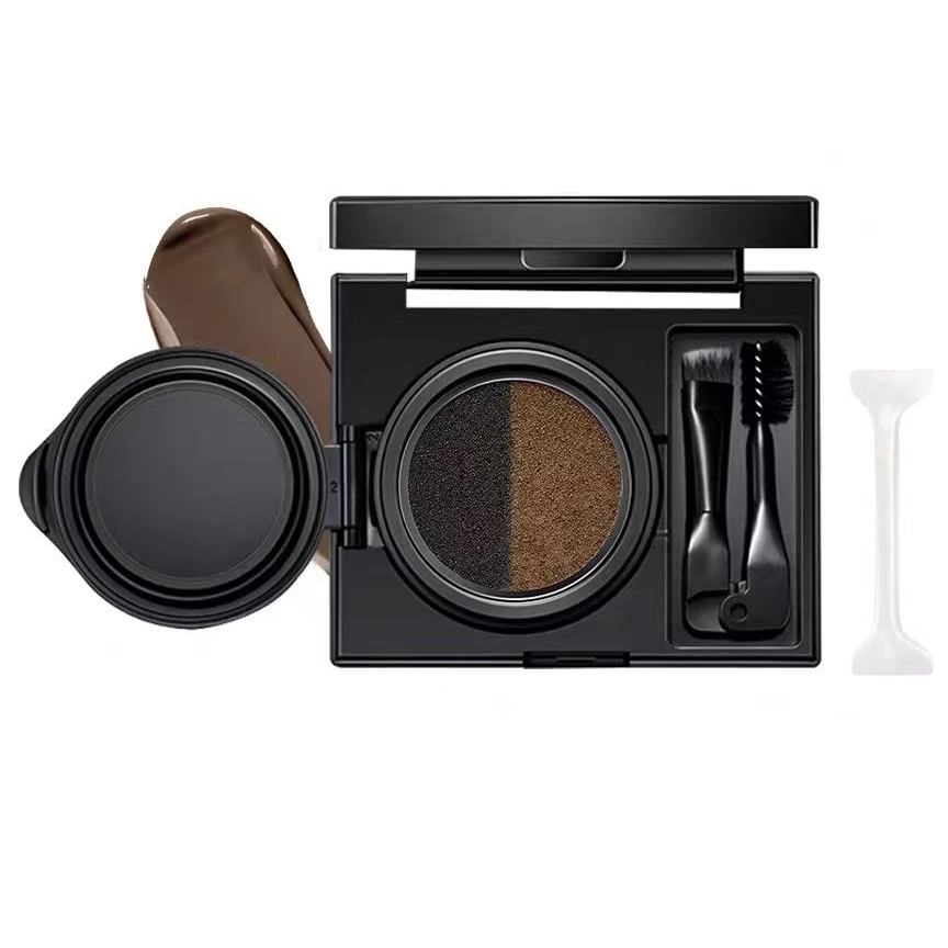 EyeStamp 1+1 GRATIS - Dubbelkleurige Eyeliner En Wenkbrauw Crème Stempel Set