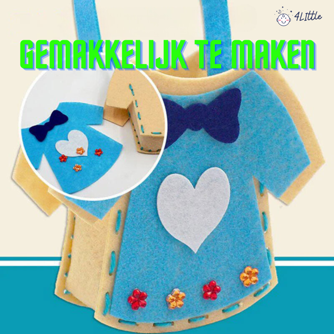 Selbstgemachte Kinder-Tasche Set