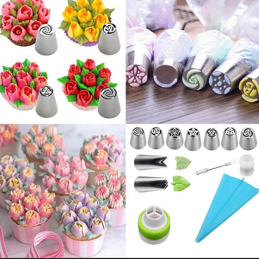 Blumige Tortendekorationen Kit