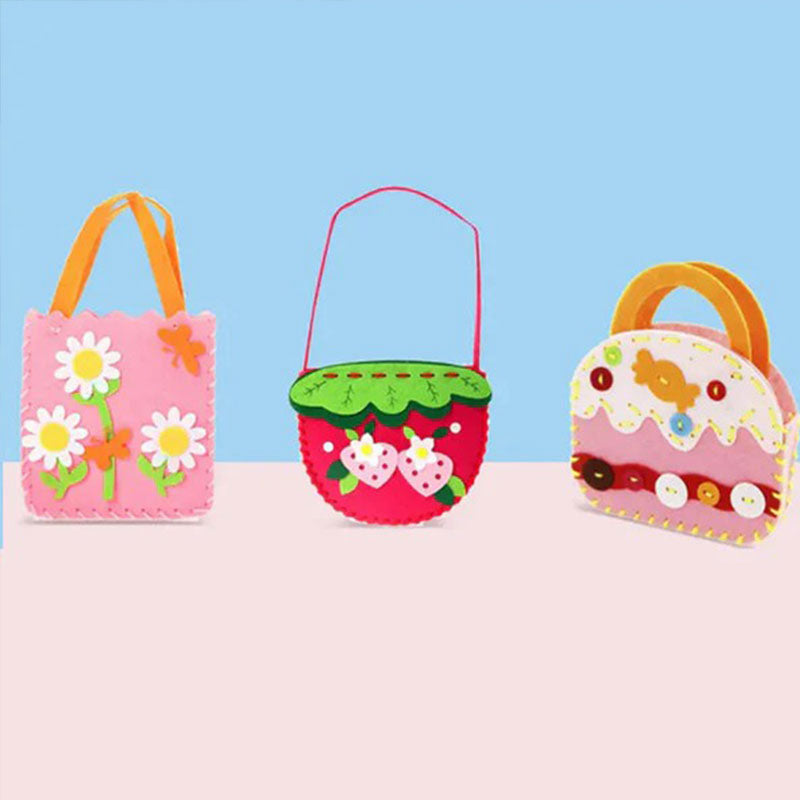 Selbstgemachte Kinder-Tasche Set