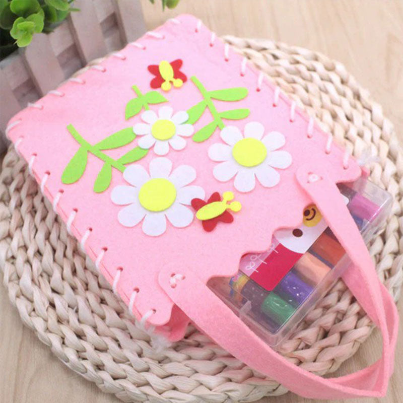 Selbstgemachte Kinder-Tasche Set