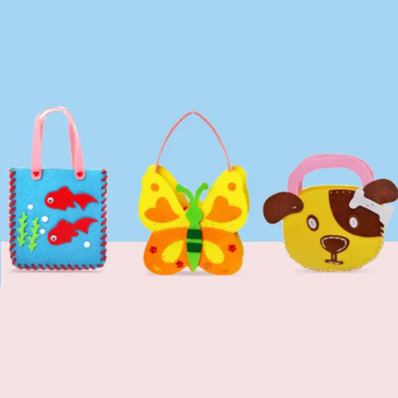 Selbstgemachte Kinder-Tasche Set
