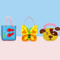 Selbstgemachte Kinder-Tasche Set