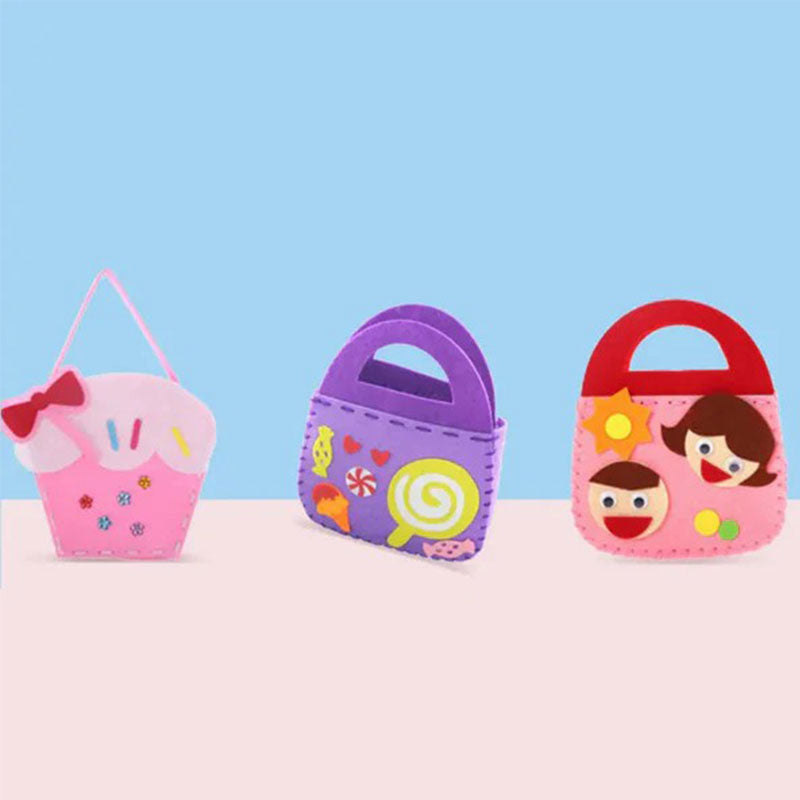 Selbstgemachte Kinder-Tasche Set