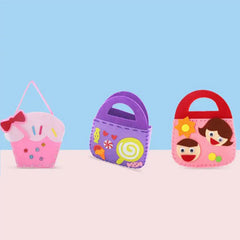 Selbstgemachte Kinder-Tasche Set