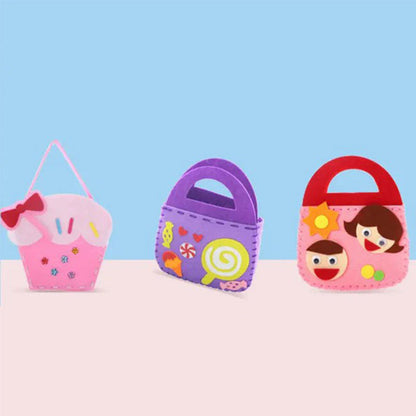 Selbstgemachte Kinder-Tasche Set
