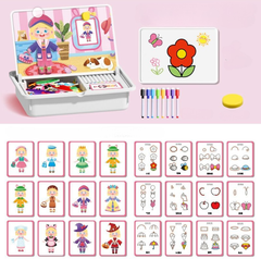 Magnetische puzzels Face Dress Up Reisspel Dubbelzijdig Educatief leerspeelgoed voor kleuter