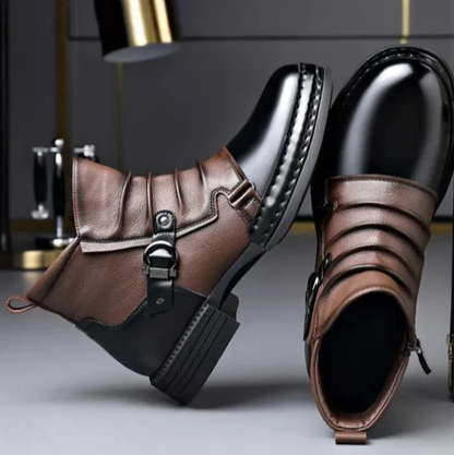 🎁2026 Nieuw binnen 50% KORTING💥Heren enkellaarsjes van imitatieleer