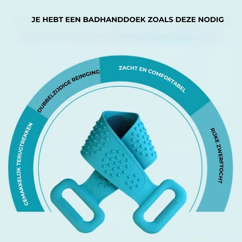 Siliconen Rugscrubber