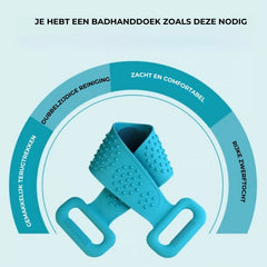Siliconen Rugscrubber