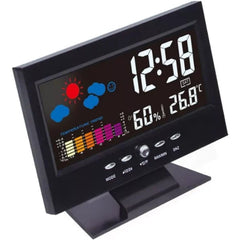 🔥Digitale LED Temperatuur Vochtigheidsmonitor Weersvoorspelling LED Tafelwekker🔥