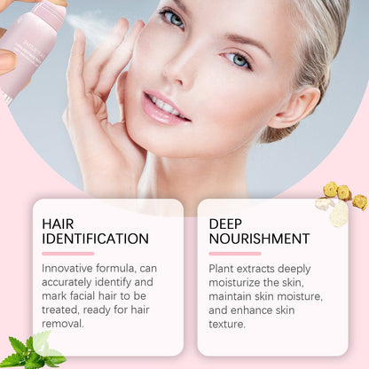 HairIdentifier 1+1 GRATIS: Gemakkelijk Te Gebruiken Gezichtshaar Identificatie Spray Met Scheermessen