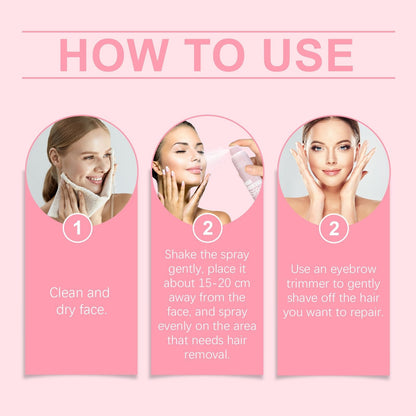 HairIdentifier 1+1 GRATIS: Gemakkelijk Te Gebruiken Gezichtshaar Identificatie Spray Met Scheermessen