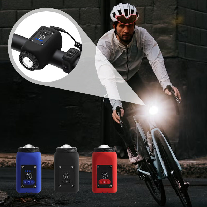 Waterdichte LED-Fietskoplamp met Claxon