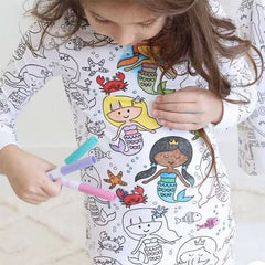 Doe-het-zelf tekenfilm kleurige pyjama voor kinderen