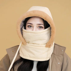 🧢❄️Dikke Thermo Hoed met Gezichtsmasker – Warm en Stijlvol voor Mannen en Vrouwen!