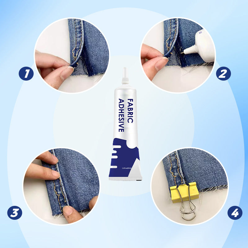 Waterdichte, sterk hechtende stoflijm