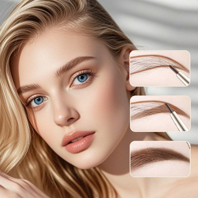 EyeStamp 1+1 GRATIS - Dubbelkleurige Eyeliner En Wenkbrauw Crème Stempel Set