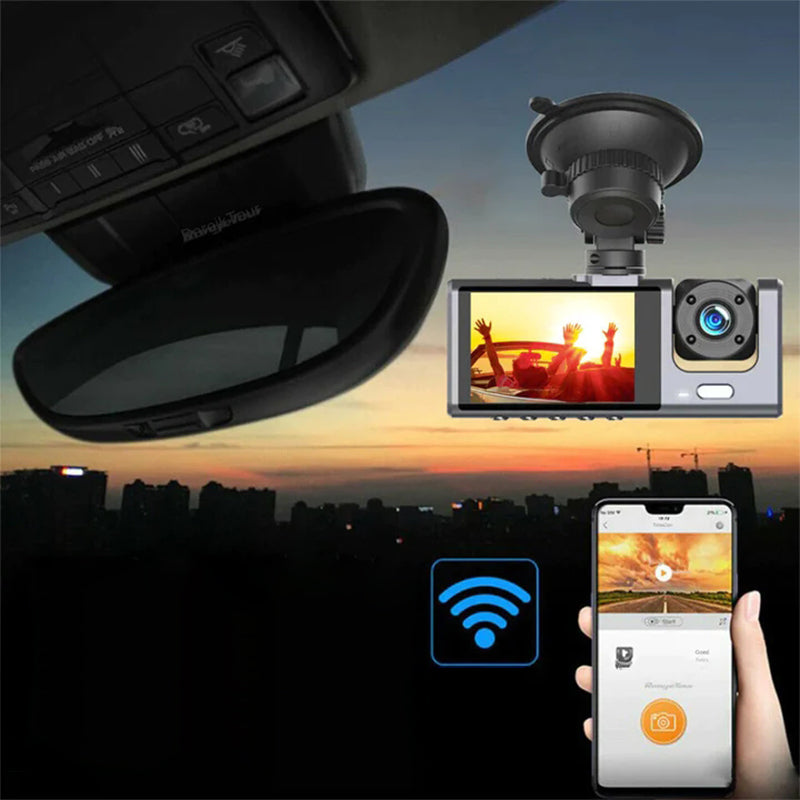 🚗 Dashcam 1080p Dual Lens – 170° Breedhoek + 50% Korting!
