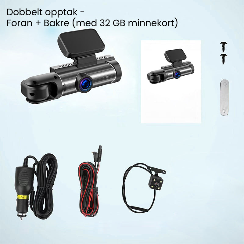 🚗 Dashcam 1080p Dual Lens – 170° Breedhoek + 50% Korting!