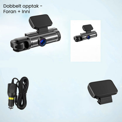 🚗 Dashcam 1080p Dual Lens – 170° Breedhoek + 50% Korting!