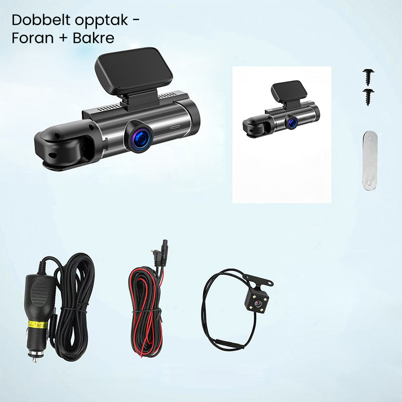 🚗 Dashcam 1080p Dual Lens – 170° Breedhoek + 50% Korting!