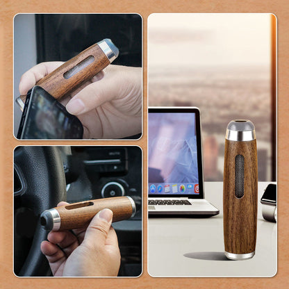 🔥2025 Nieuw binnen🔥 Houten handzame anti-roetvliegende sigarettenhouder voor in de auto