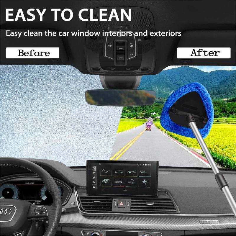 Auto Voorruit Reinigingsgereedschap Set – Uittrekbaar & 180° Draaibaar📢📢Sleep de aanbieding! Nog 20 stuks, op=op!