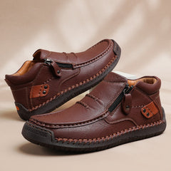 🔥2025 Hot Sale🌟Retro outdoor casual PU-schoenen voor heren