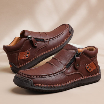 🔥2025 Hot Sale🌟Retro outdoor casual PU-schoenen voor heren