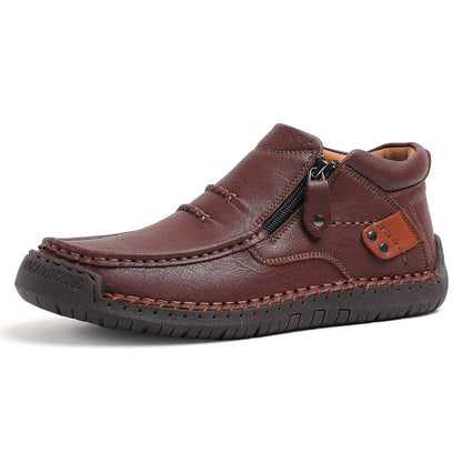 🔥2025 Hot Sale🌟Retro outdoor casual PU-schoenen voor heren