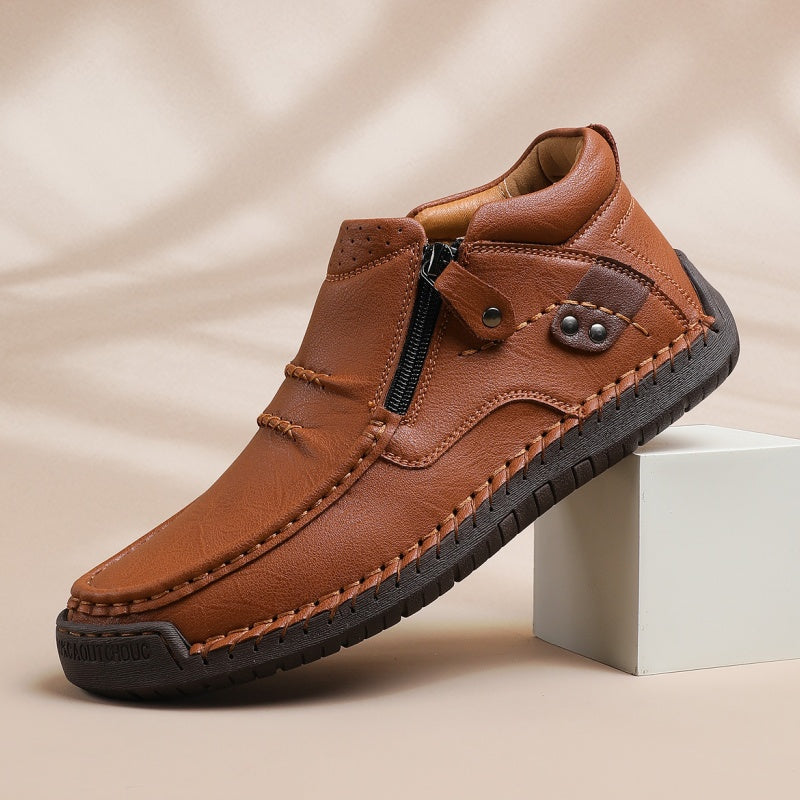 🔥2025 Hot Sale🌟Retro outdoor casual PU-schoenen voor heren