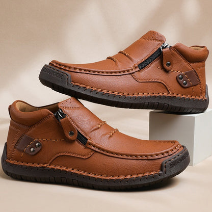 🔥2025 Hot Sale🌟Retro outdoor casual PU-schoenen voor heren