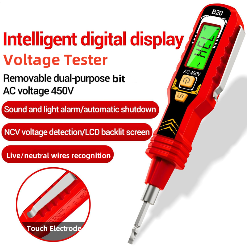 🔥Contactloze spanningstester met LCD-scherm