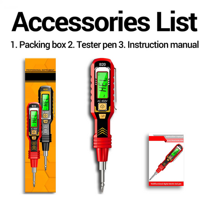 🔥Contactloze spanningstester met LCD-scherm