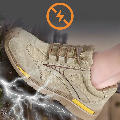 Mannen Lichtgewicht Ademend Stalen Teen Wandelschoenen