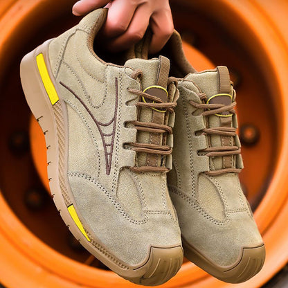 Mannen Lichtgewicht Ademend Stalen Teen Wandelschoenen