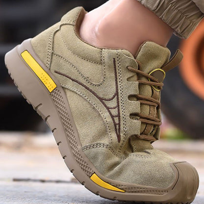 Mannen Lichtgewicht Ademend Stalen Teen Wandelschoenen