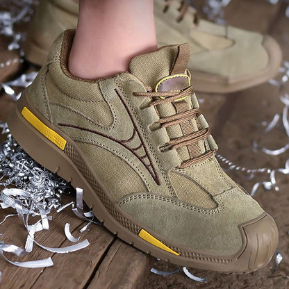 Mannen Lichtgewicht Ademend Stalen Teen Wandelschoenen