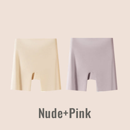 Vrouwen Hoog taille Ice Silk Ondergoed met Tummy-control Hip-lifting